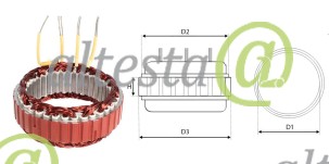 Stator_alternator_Combine_Case_2388_tractor_New_Holland_140548A1