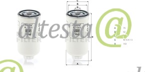 Фильтрующий элемент тонкой очистки Mann PL 100/2 OE: 6640259111