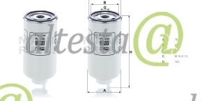 Фильтрующий элемент грубой очистки Mann PL 150 OE: 6640259110