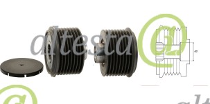 Pulley_Alternator_combine_Claas_0019946370