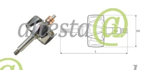 Ротор генератора Комбайн Case 2388 New Holland TJ275 OE: 1964728C1