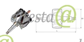 Ротор генератора Тракторы Buhler 280 305 OE: 86051722