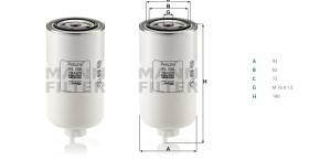Фильтрующий элемент грубой очистки Mann PL 250 OE: 6650459108