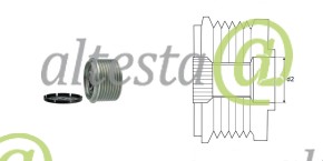 Шкив генератора Трактор John Deere SE6920 6190R OE: AL161112 AL166836