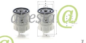 Фильтрующий элемент тонкой очистки Mann PL 50/2 OE: 6640159301